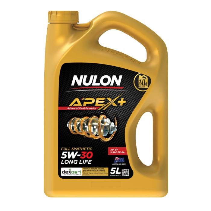 Nulon APEX+ 5W30  Full Synthetic Long Life Engine Oil 5L APX5W30D1-5