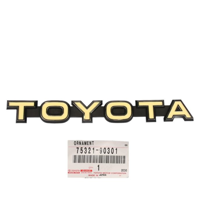 Genuine TOYOTA LandCruiser 40 Series FJ40 FJ43 FJ45 Grill Badge Emblem Plate 75321-90301 3pins