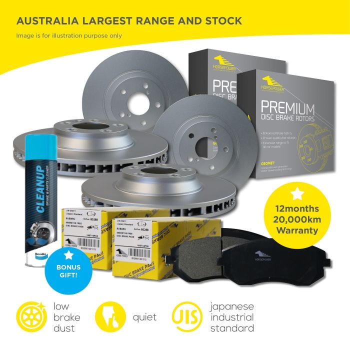 Full Set Front and Rear Brake Pads and Disc Rotors for Holden Astra AH 2006-2010