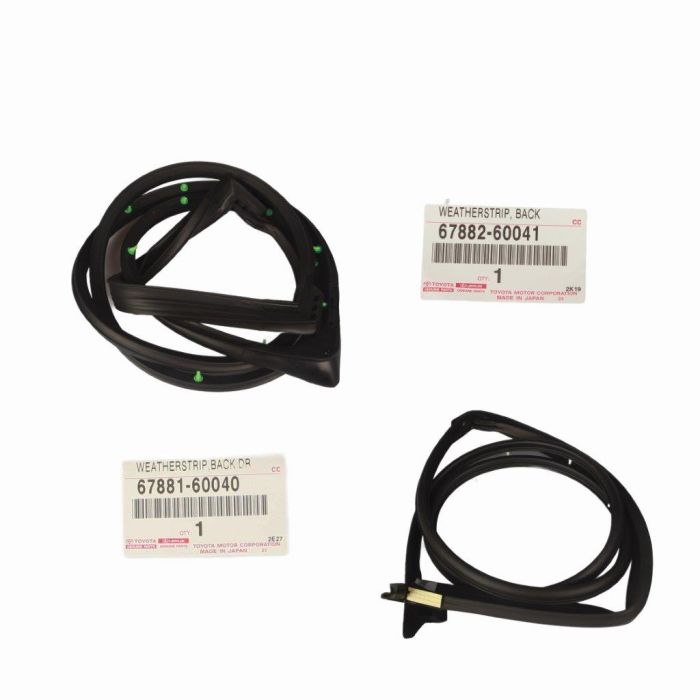 GENUINE Toyota LandCruiser 70 Series Barn Doors Weatherstrip Seal Rubber Set