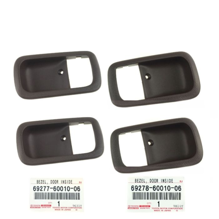 GENUINE Toyota LandCruiser 80 Series Door Bezel Inner BROWN Set of 4