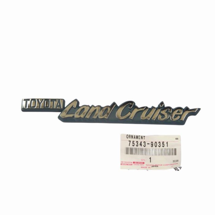 GENUINE Toyota LandCruiser HJ45 HJ47 Series Fender Guard Badge Emblem Plate 75343-90351