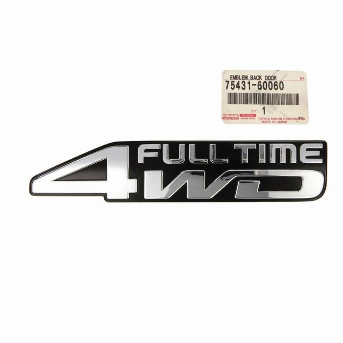 Genuine Toyota LandCruiser 80 Series HZJ 4WD Full Time Emblem Badge Decal 75431-60060