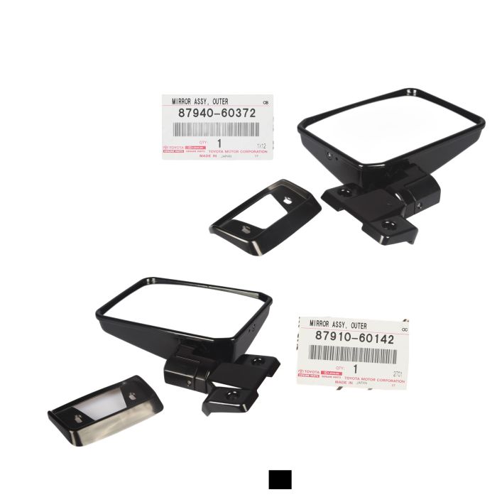 GENUINE Toyota Landcruiser 70 76 series Right RH Left LH Door Manual Mirror Set