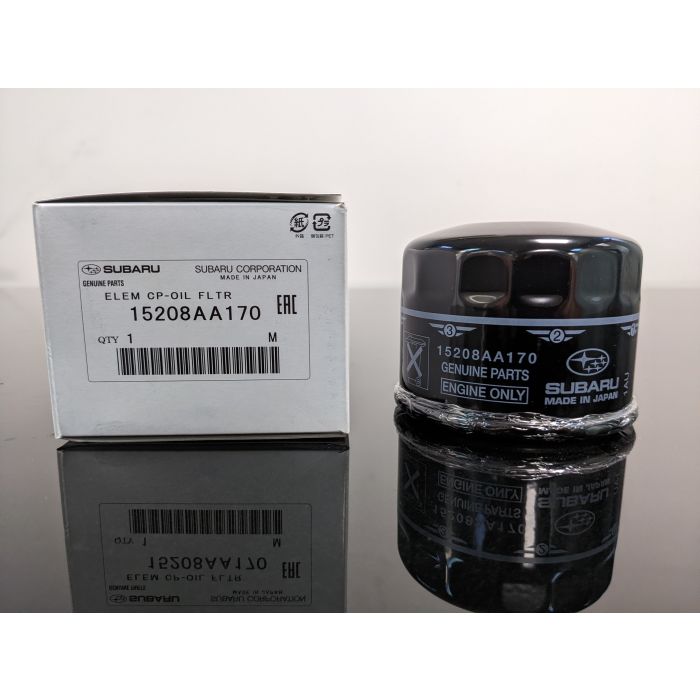 1x Genuine Subaru Oil Filter 15208-AA170