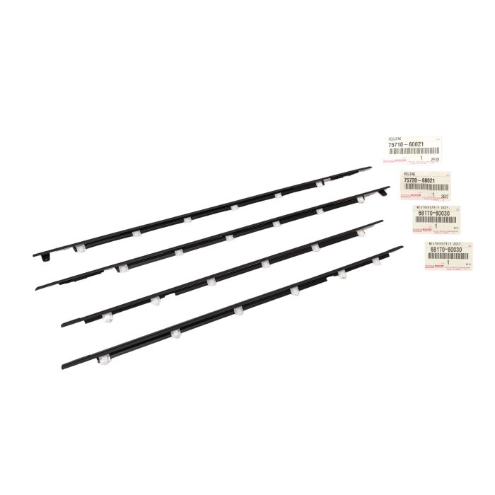 Genuine Toyota LandCruiser 80 Series Lh Rh Front Doors Outer Inner Moulding Set