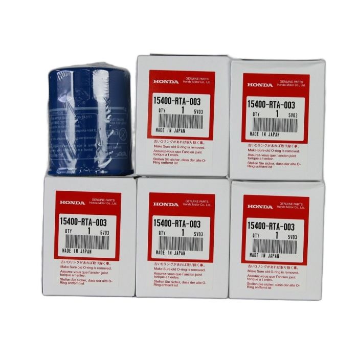 5 x Genuine Honda Oil Filters 15400-RTA-003