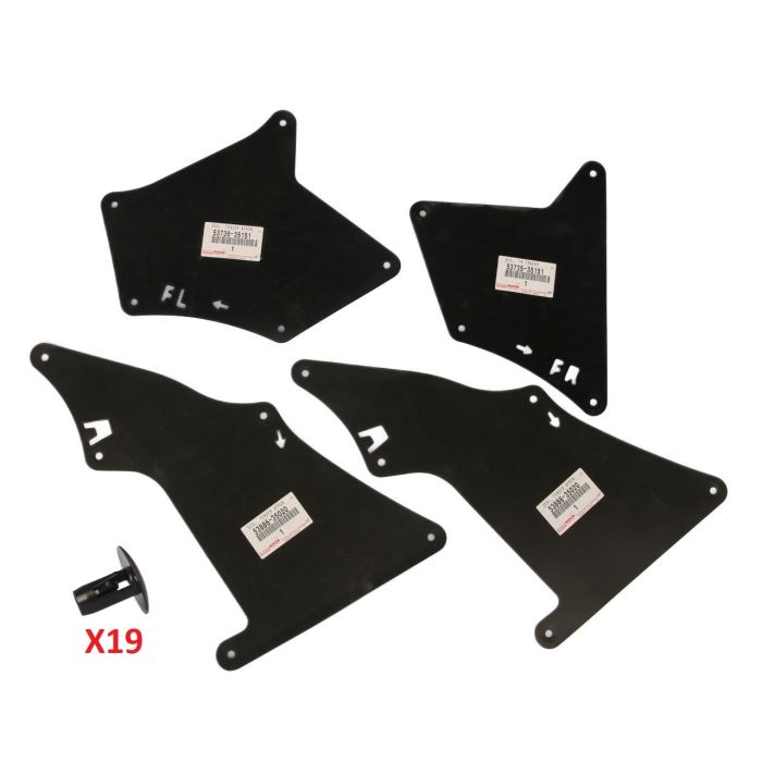 GENUINE LandCruiser Prado 120 Series Front Fender Guard Apron Cover Seal Kit 53735-35151 53736-35151