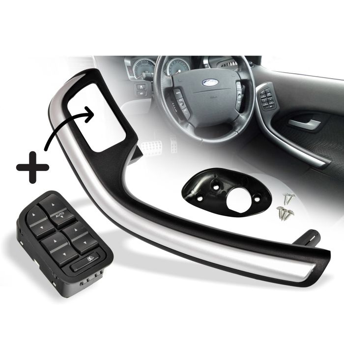 Driver Door Pull Grab Handle Trim + 2 Button Switch Ford Falcon BA XR6 XR8 XT XR