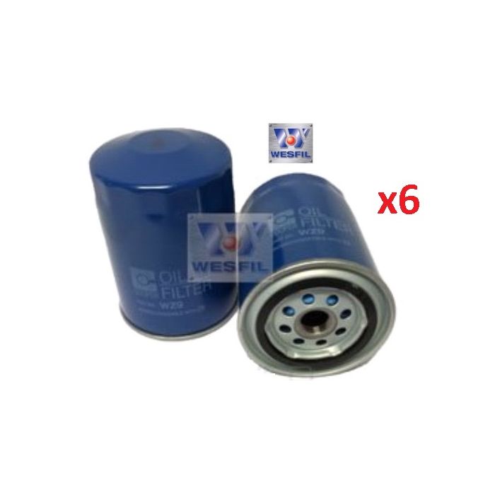 6x Oil Filters