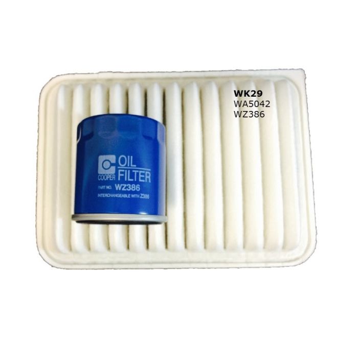 Wesfil Air Oil Fuel Filter Kit WK29 for Toyota Corolla 2007-2014 1.8L 2ZRFE