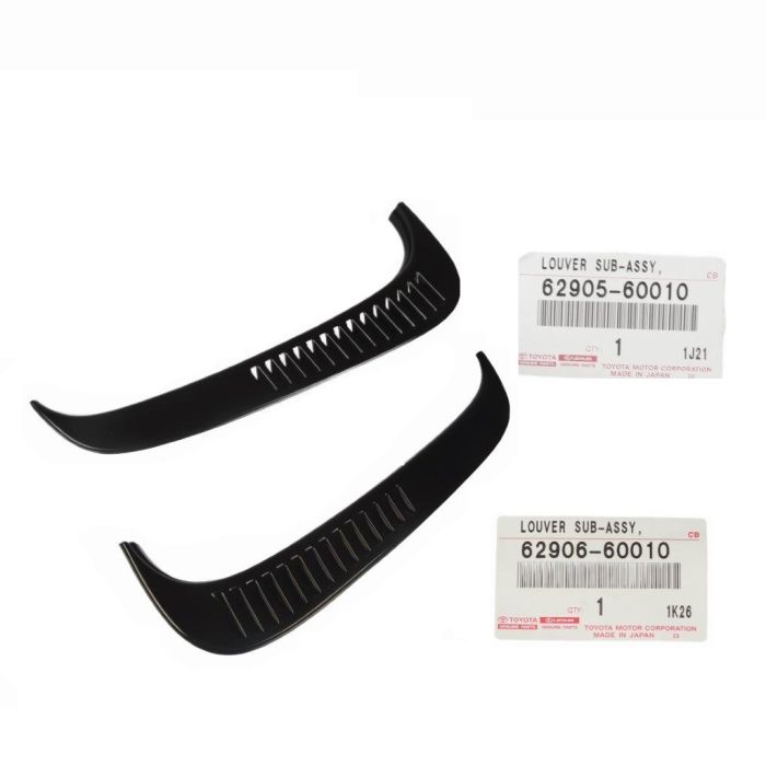 GENUINE LandCruiser 80 Series Rear Right Left Vent Solid Window Louvre Kit
