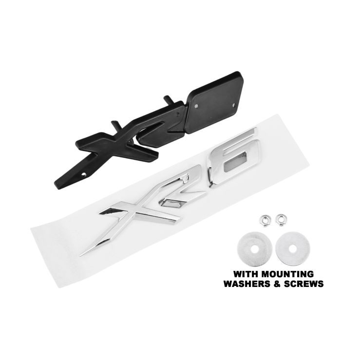 NEW XR6 Front Grille Badge Decal Emblem Logo Chrome 
