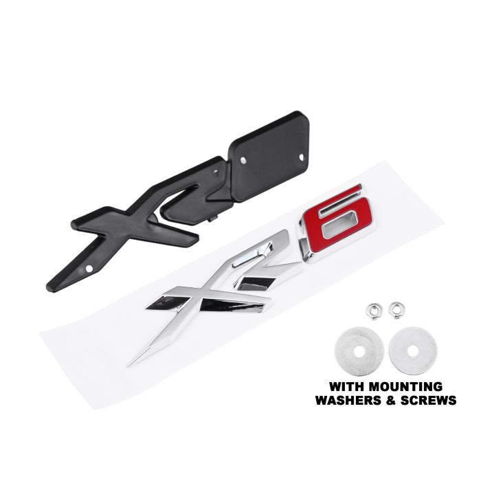 NEW XR6 Front Grille Badge Decal Emblem Logo Red 