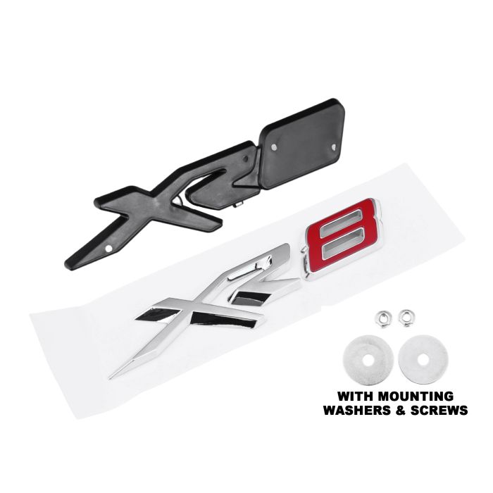 NEW XR8 Front Grille Badge Decal Emblem Logo Red 