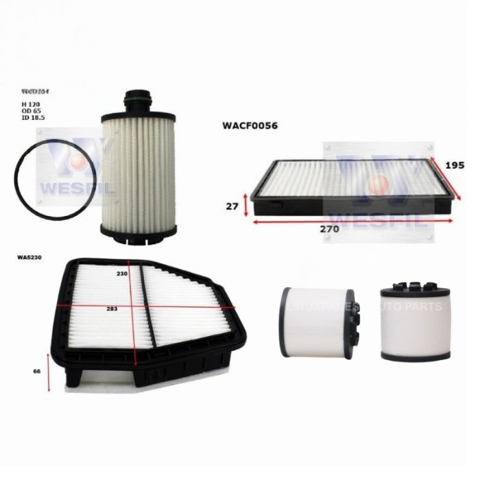 Wesfil Oil Air Fuel Cabin Filter Service Kit for Holden Captiva Z22D1 1/2011-11/2012
