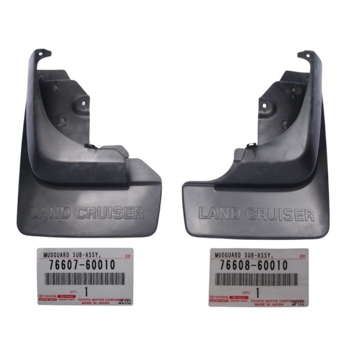Genuine Toyota LandCruiser 80 Series HDJ FZJ FJ Rear Mudguard Mudflap Set