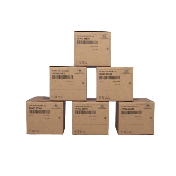 6 x Genuine KIA / Hyundai Oil Filters  X-Ref : Z79A 26300-35504