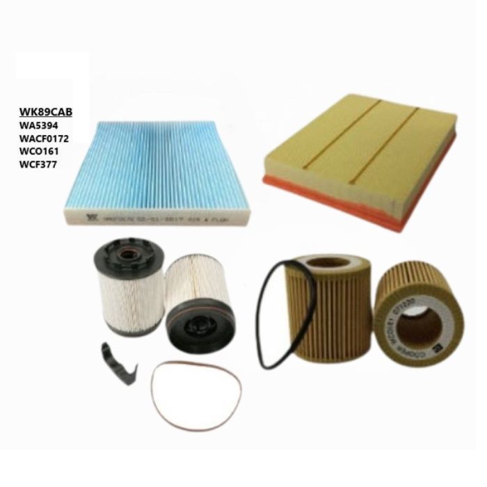 Wesfil Air Pollen Oil Fuel Cabin Filter Kit WK89CAB for Ford Ranger PX3 2L YN2S 2018-2022