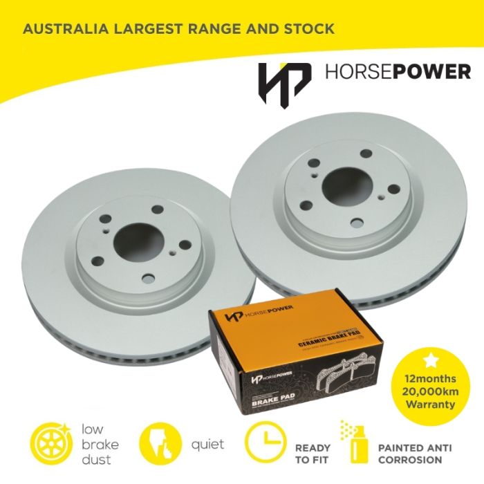 Front Brake Pads and Disc Rotors Set for Toyota Camry ACV40R 2006-2011
