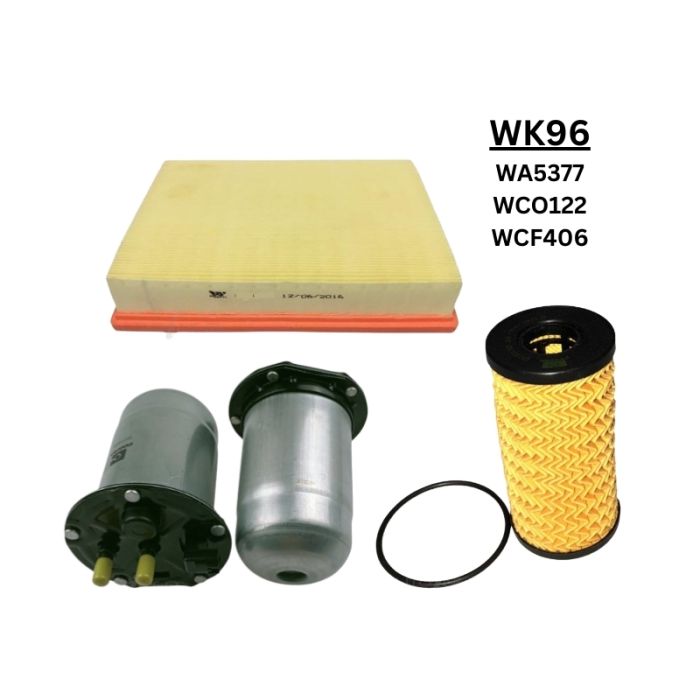 Wesfil Air Oil Fuel Filter Kit WK96 for Nissan Navara 2.3L NP300 Turbo Diesel YS23DDT 2015 on