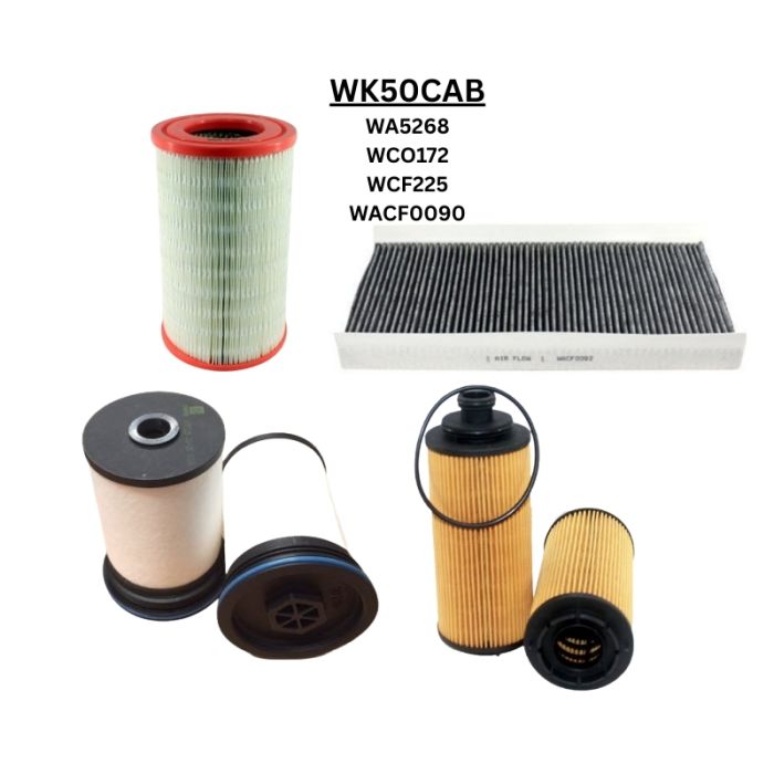 Wesfil Oil Air Fuel Cabin Filter Service Kit for Holden Colorado RG 06/12-06/20