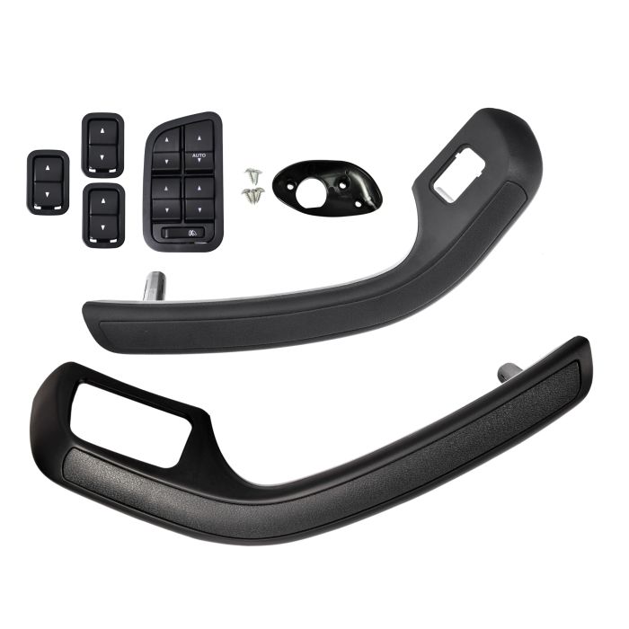 Set 6 Front Inner Door Trim Handle Pull Grab + Switch Ford Falcon BA 02~05 Sedan