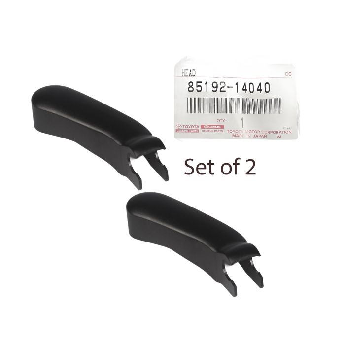 2x Genuine Toyota LandCruiser 60 Series HJ FJ BJ Windscreen Wiper Dust End Cover 85192-14040