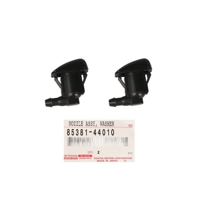 2x Genuine Toyota Prado 120 Series KZJ KDJ GRJ Windscreen Spray Washer Jet Nozzle 85381-44010