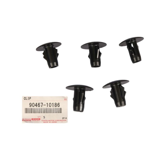 5x GENUINE Toyota Landcruiser Prado 120 Series Front Splash Guard Liner Clip 90467-10186
