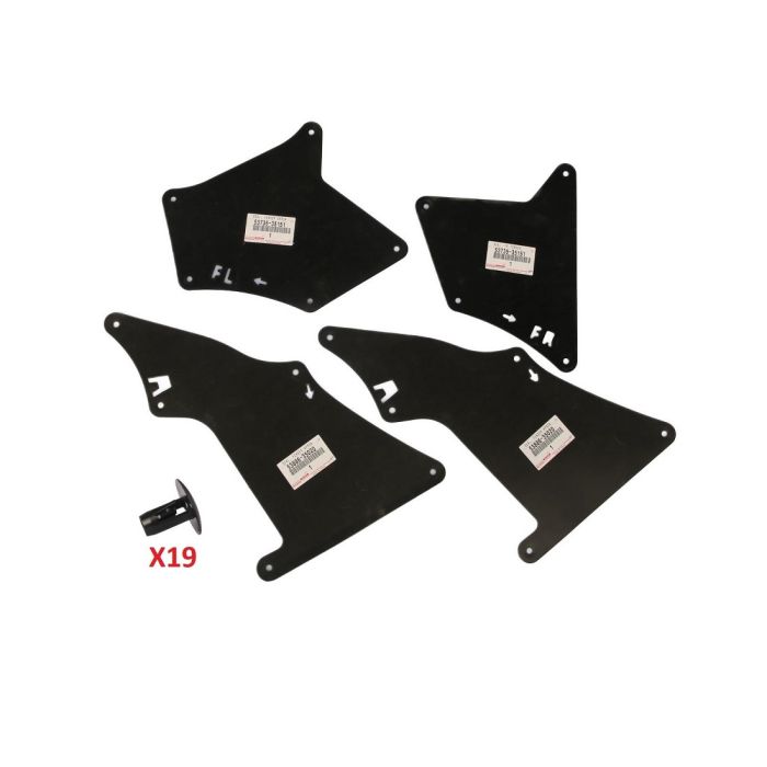 GENUINE LandCruiser Prado 120 Series Front Fender Guard Apron Cover Seal Kit 53735-35151 53736-35151