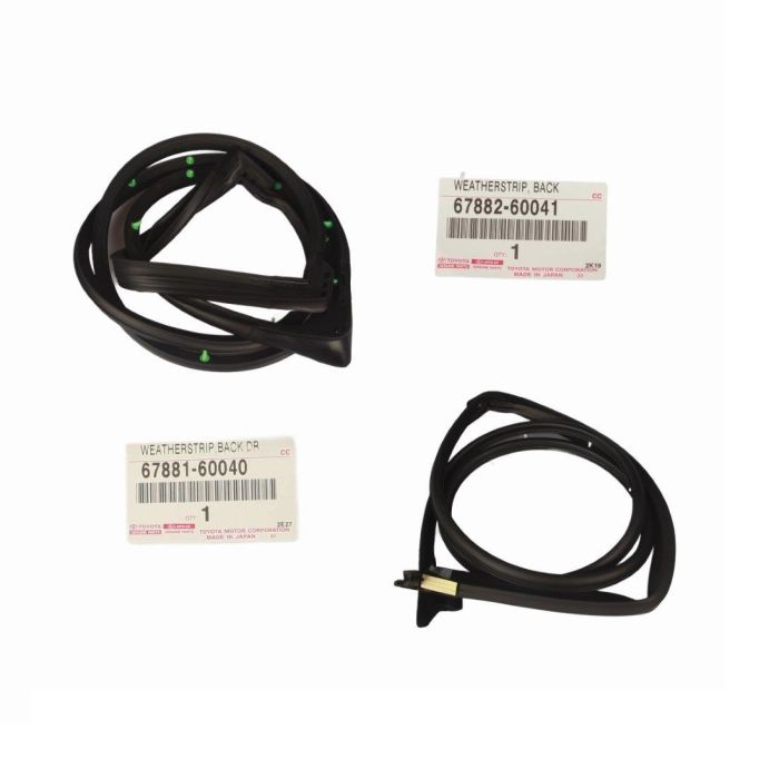 GENUINE Toyota LandCruiser 70 Series Barn Doors Weatherstrip Seal Rubber Set