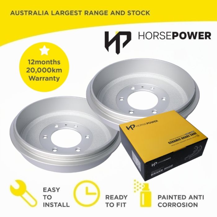 Rear Brake Shoes and Brake Drum set for Holden Colorado RC 2008-2012