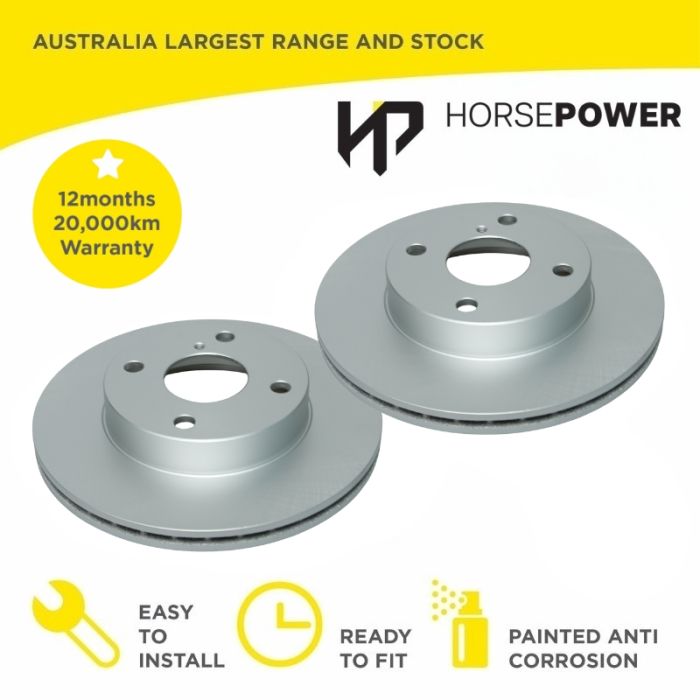 Front Brake Disc Rotors for Ford LASER KF KH 90 - 94 Manual Models