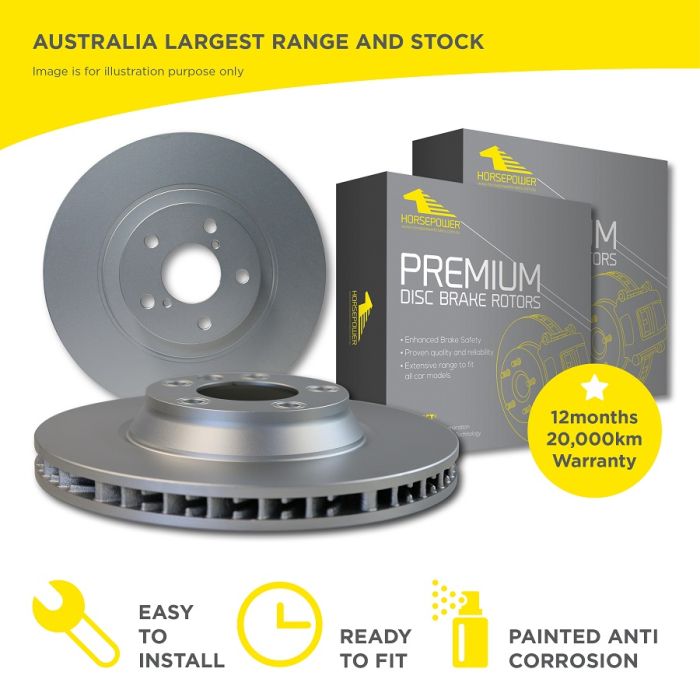 Rear Brake Disc Rotors for Mercedes Benz A250 Sport W176 2.0L 01/2013-01/2016