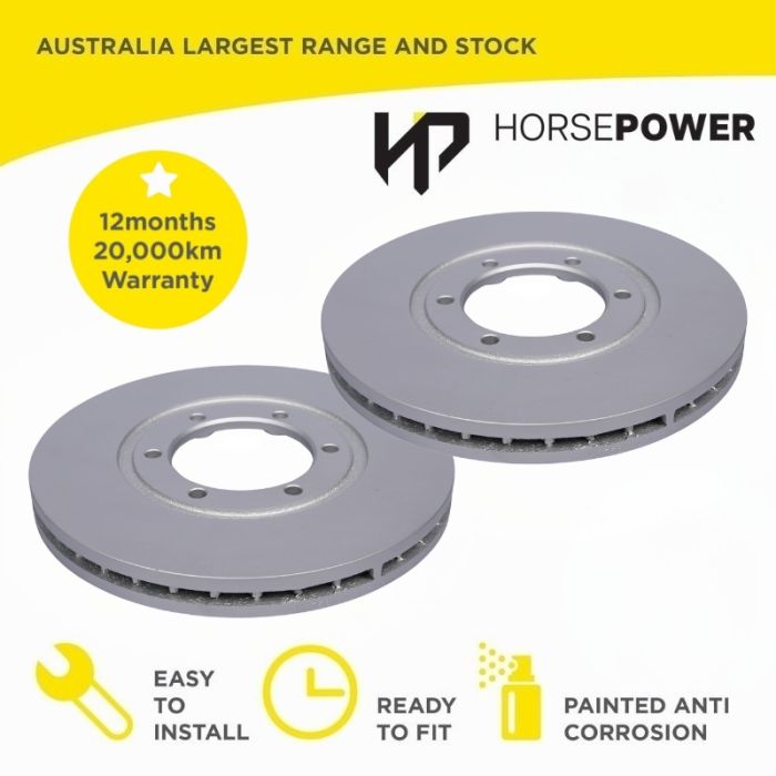 Front Brake Disc Rotors for Ford Courier PC PD 2.6L 1992-1998