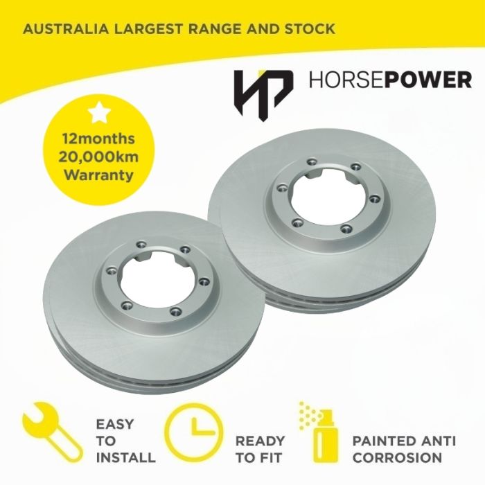 Front Brake Disc Rotors for Holden Colorado RC 2.4 2008-2009