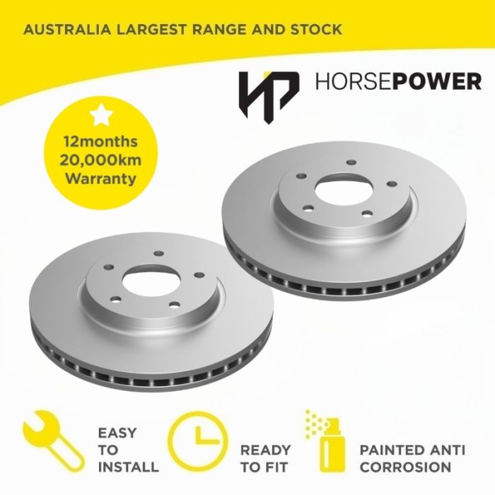 Front Brake Disc Rotors for Nissan Elgrand E51 2.5 3.5 2002 -2010