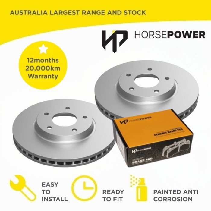 Front Brake Pads and Disc Rotors Set for Nissan Elgrand E51 E52 2.5 3.5 02-12