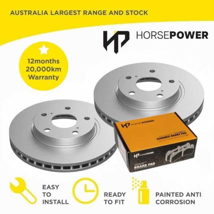 Front Brake Pads and Disc Rotors Set for Toyota CAMRY 2.4 ACV36R/MCV36R V6 02-06