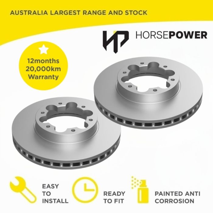 Front Brake Disc Rotors for Nissan PATROL GU Y61 4WD 1997-2016
