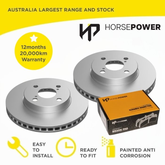 Front Brake Pads and Disc Rotors for Toyota Prius NHW10R NHW11R 1997-03