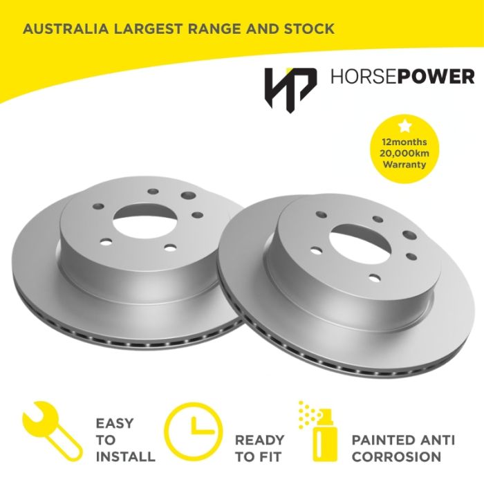 Rear Brake Disc Rotors for Nissan 350Z Z33 non BREMBO 03-05