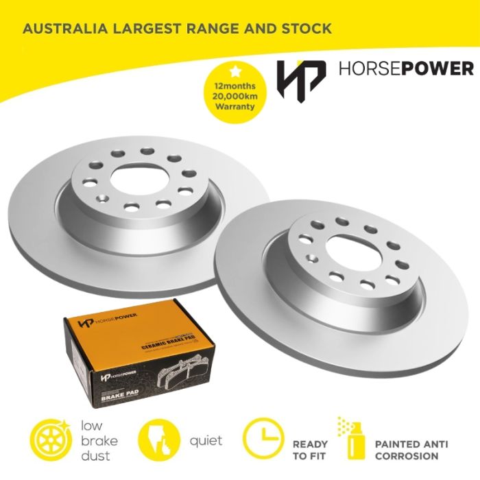 Rear Brake Pads set and 300mm Disc Rotors set for Skoda Kodiaq NS 2017-on