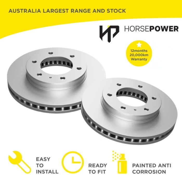 Front Brake Disc Rotors for Ford RANGER PX PY Mazda BT-50 UP UR 2011-2026