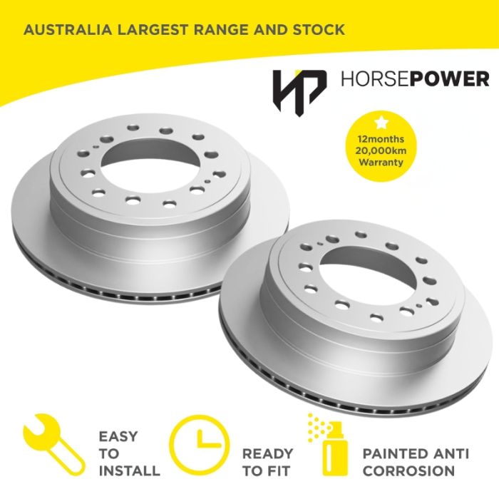 Rear Brake Disc Rotors for Toyota PRADO KDJ150 KDJ155 GRJ150 GDJ150 09-18