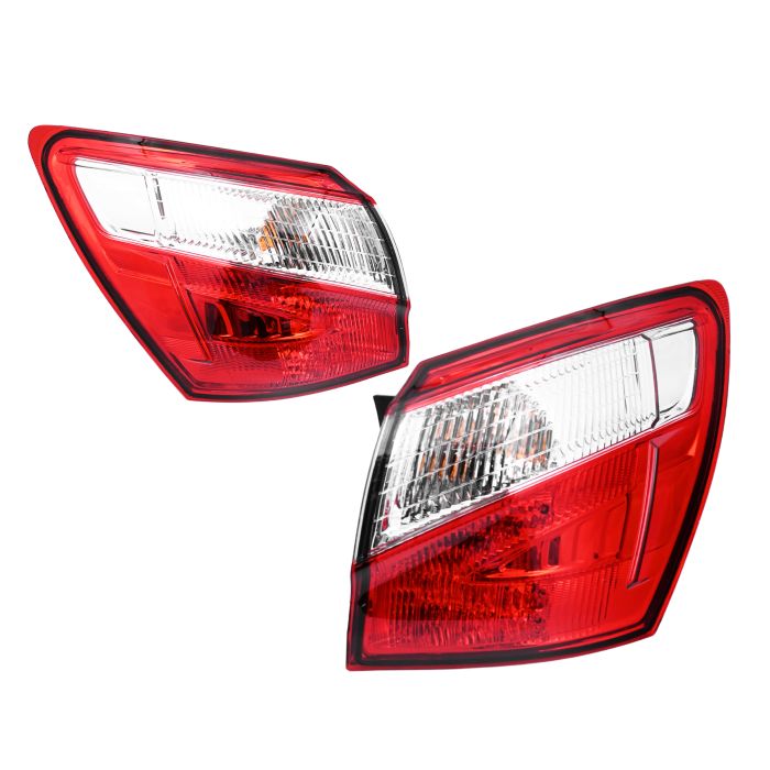 Pair LH+RH Tail Light Rear Lamp (With LED) For Nissan Dualis J10 2010-2014 Emark