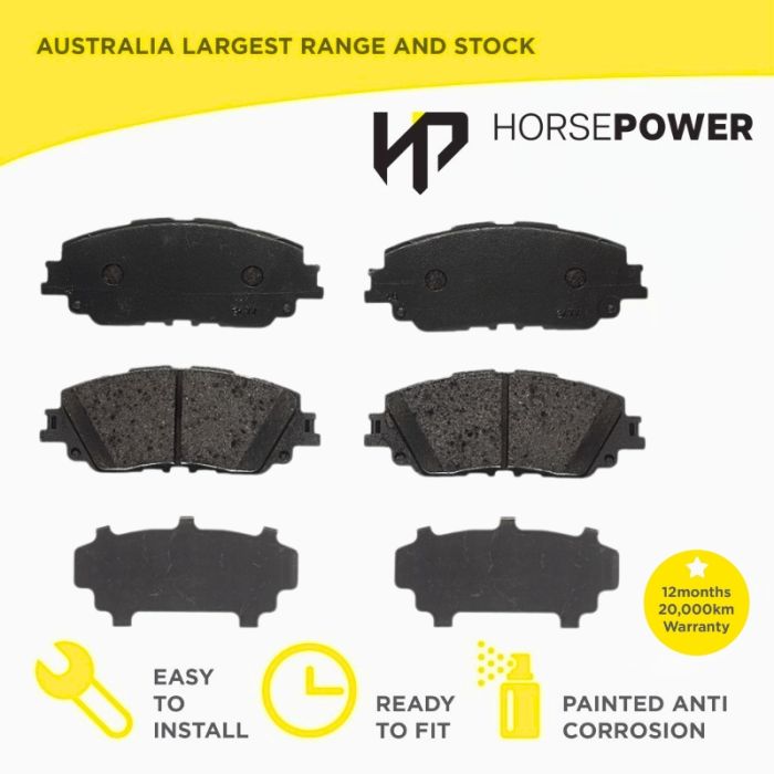 Front Horsepower brake pads for Toyota Rav4 2018-on Lexus UX200 UX250h