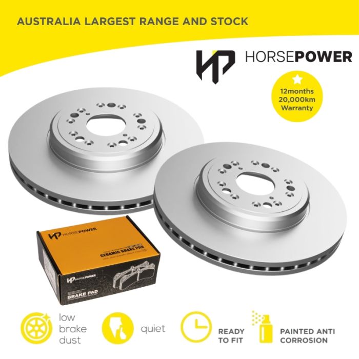 Front Cermaic Brake Pads and Disc Rotors Set for Lexus LS400 1994-1997