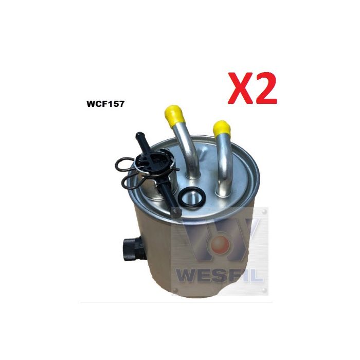 2x Wesfil Fuel Filters  WCF157